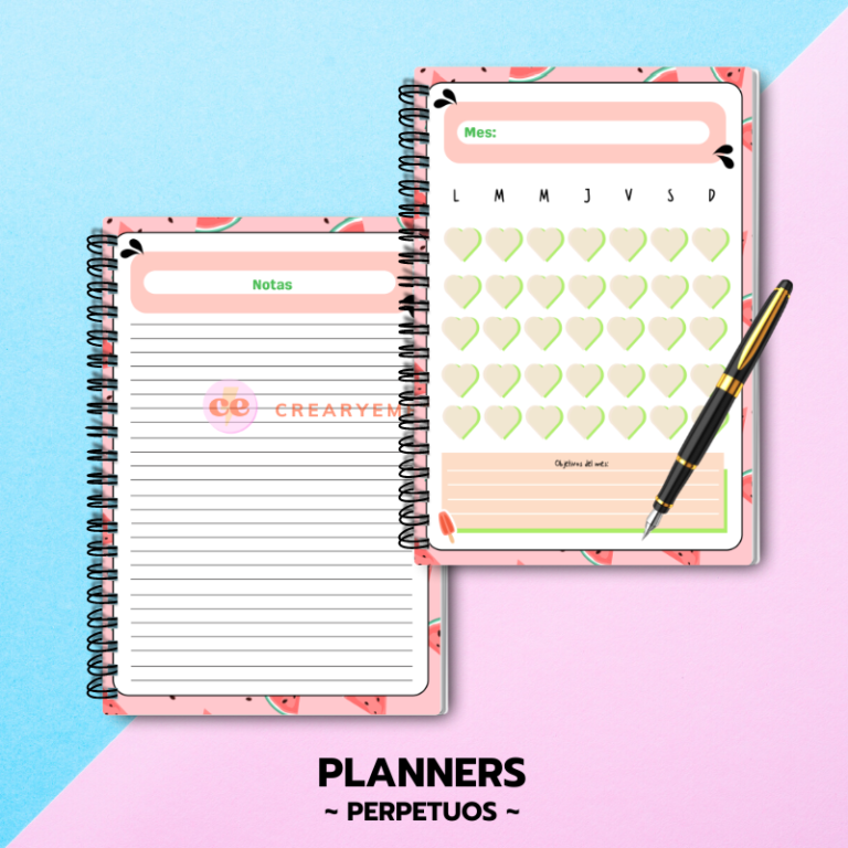 Pack Planners Perpetuos Crear Y Emprender