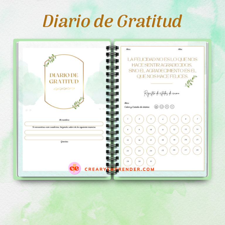 Diario De La Gratitud Diario de Gratitud Perpetuo – Crear y Emprender