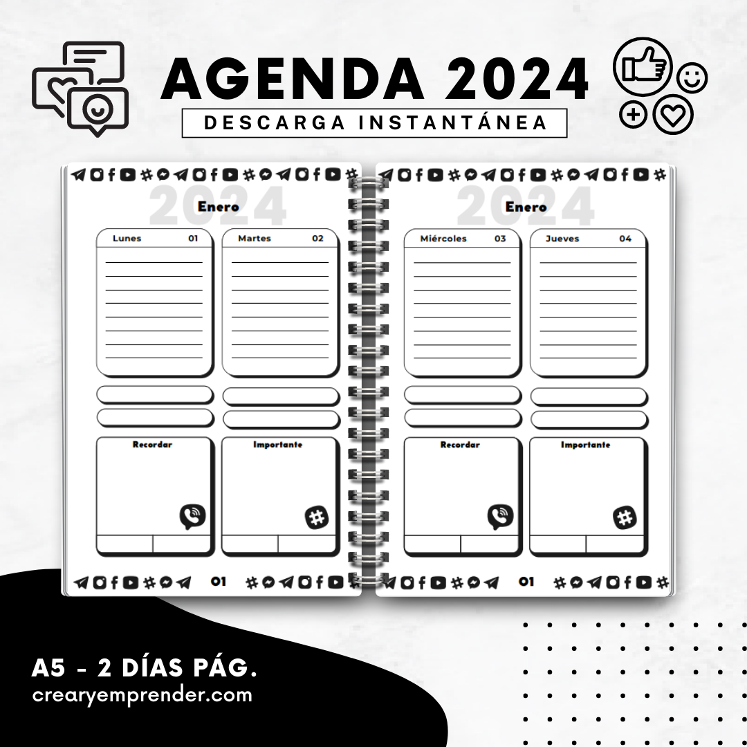 Agenda 2024 Crear y Emprender